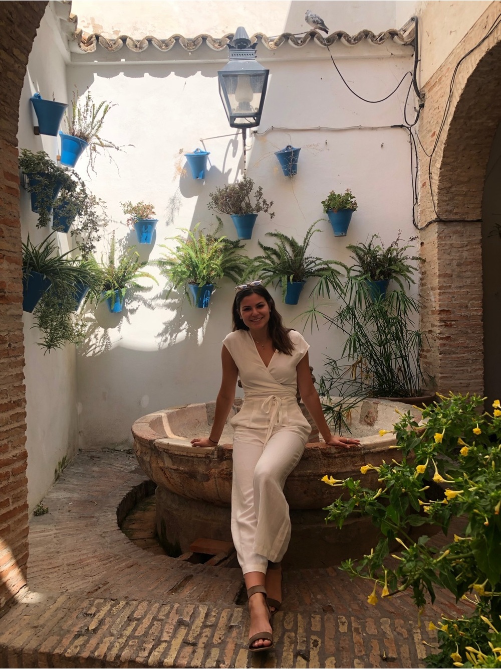 Wilfred Wrap-Front Wide-Leg Jumpsuit